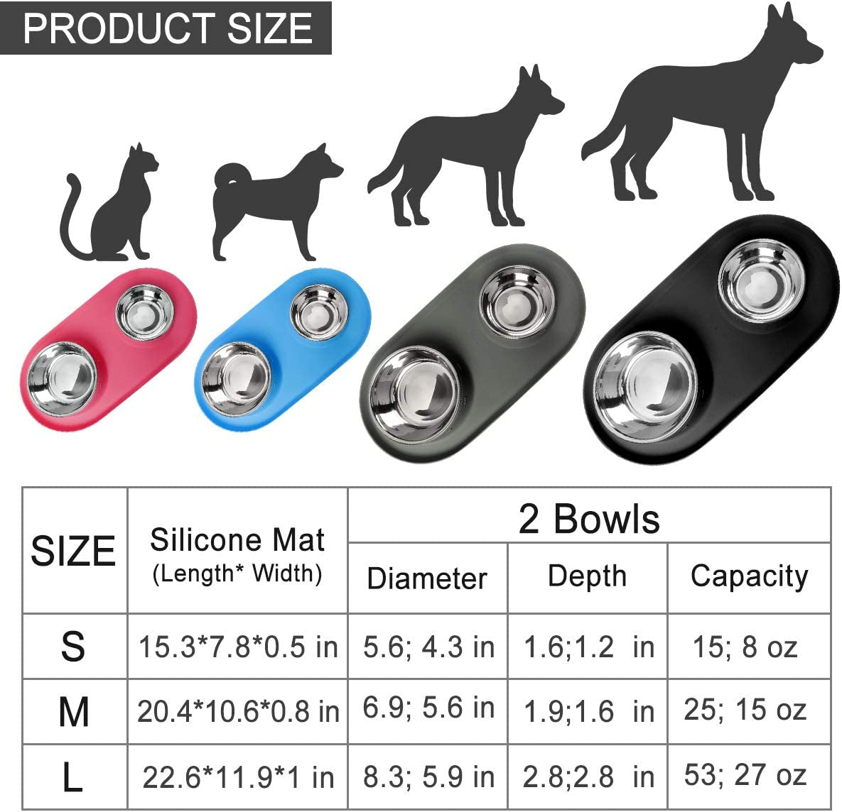 Dog/Cat Slow Feeder Bowl Insert, Slow down Pet Eating, Soft Silicone Slow Feeding for Small Medium Size, Perfect with Stainless Steel Plastic Glass Ceramic Dog Bowls